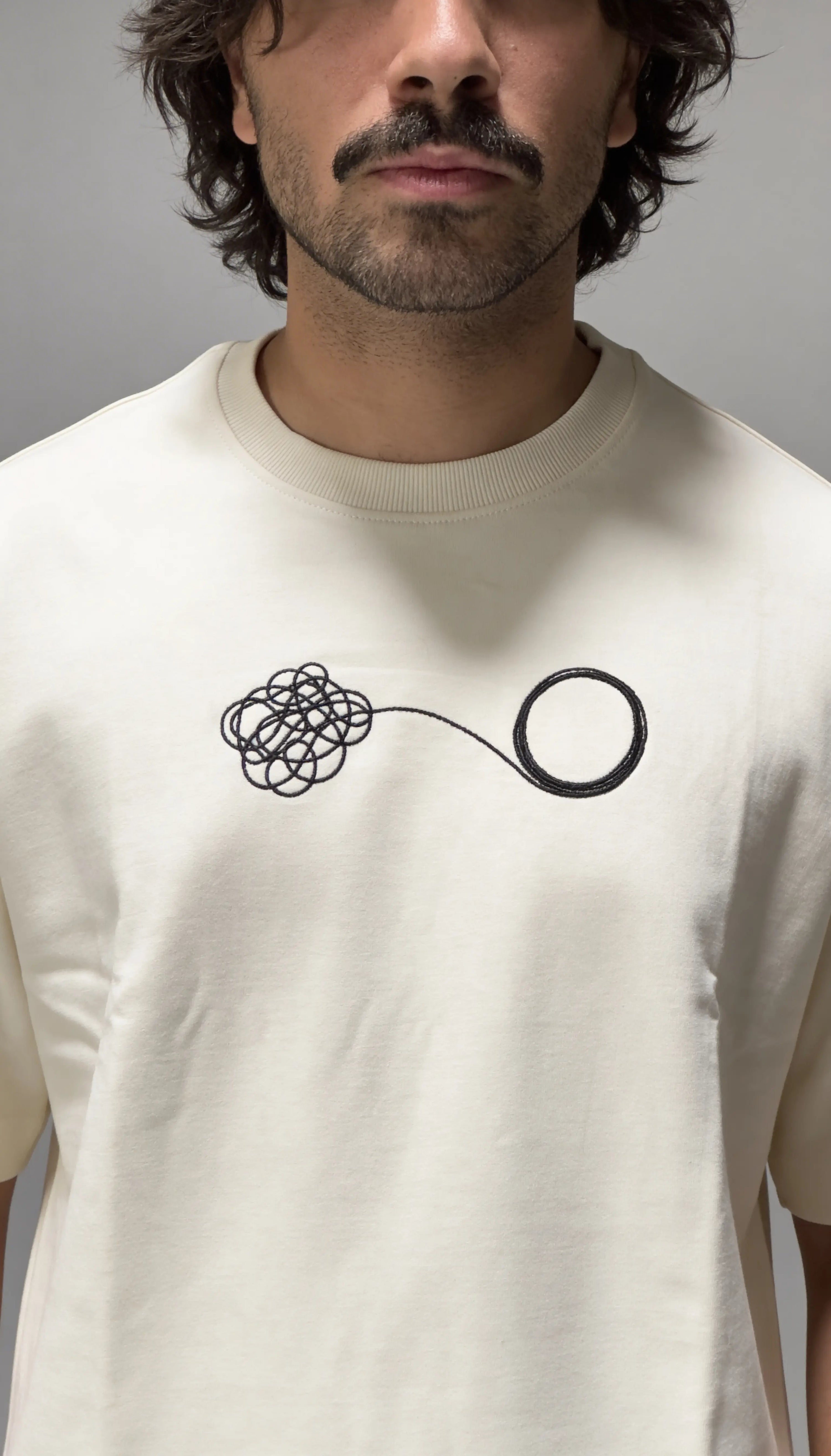 Calm and Chaos - Heavyweight T-shirt - friday staple -  2